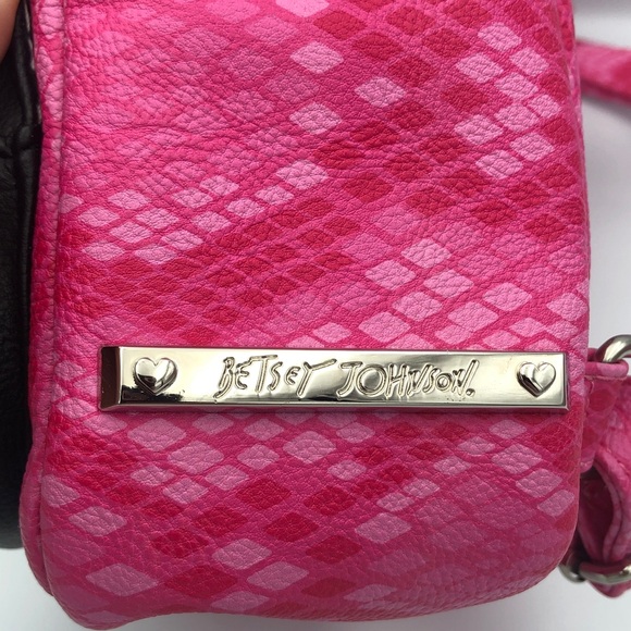 Betsey Johnson Pink and Black Cat Face Backpack - Picture 2 of 10